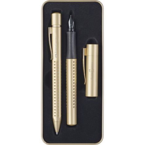 Zestaw Prezentowy Faber-Castell Grip 2011 Edycja Limitowana Pióro + Długopis Złote